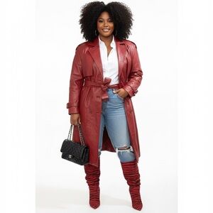 VINTAGE LEATHER TRENCH